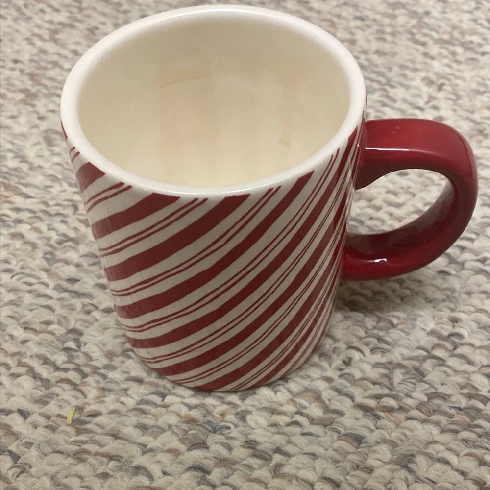Sur La Table Red and White Holiday Mug